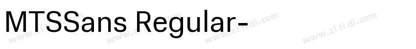 MTSSans Regular字体转换 MTSSans Regular字体转换